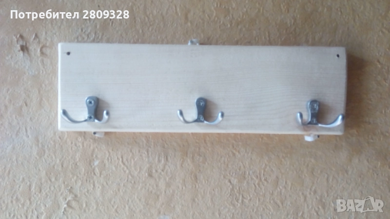 Закачалка за стена, за дрехи, ключове, чанти, снимка 1