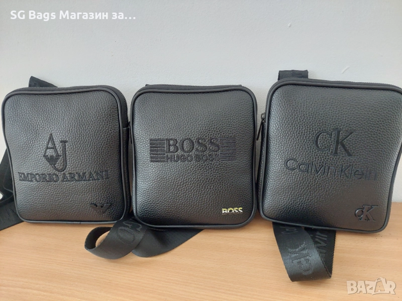 Calvin klein,hugo boss,armani мъжка чанта код 100, снимка 1