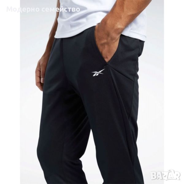 Мъжко спортно долнище reebok training knit pants black, снимка 1