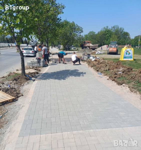 Редене на павета, бордюри, тротоари, снимка 1
