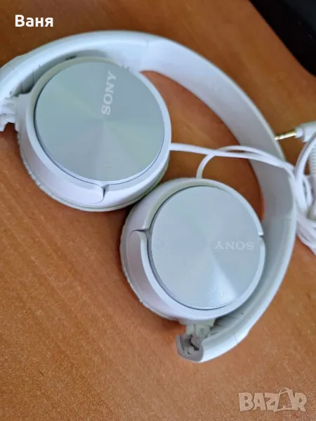 Слушалки Sony - MDR-ZX310, бели, снимка 1