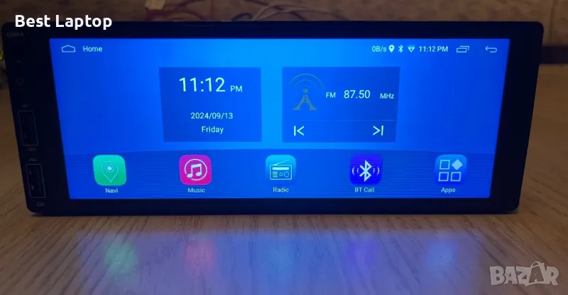 Мултимедия android 1din 64gb 2gb ram радио за кола head unit, снимка 1