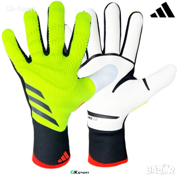 Вратарски ръкавици ADIDAS PREDATOR GL PRO SOLAR YELLOW/BLACK/SOLAR RED размер 9, снимка 1