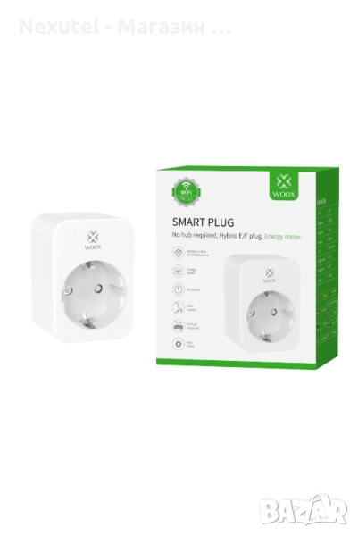 Смарт контакт Woox - Plug R6118, бял, снимка 1