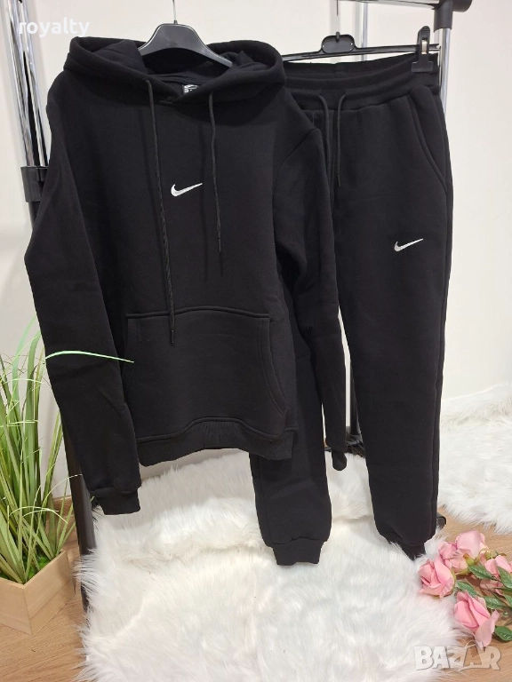 Nike Черен Ватиран Екип , снимка 1