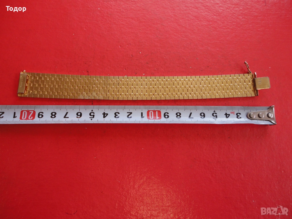 Невероятна позлатена гривна Plague URG, снимка 1