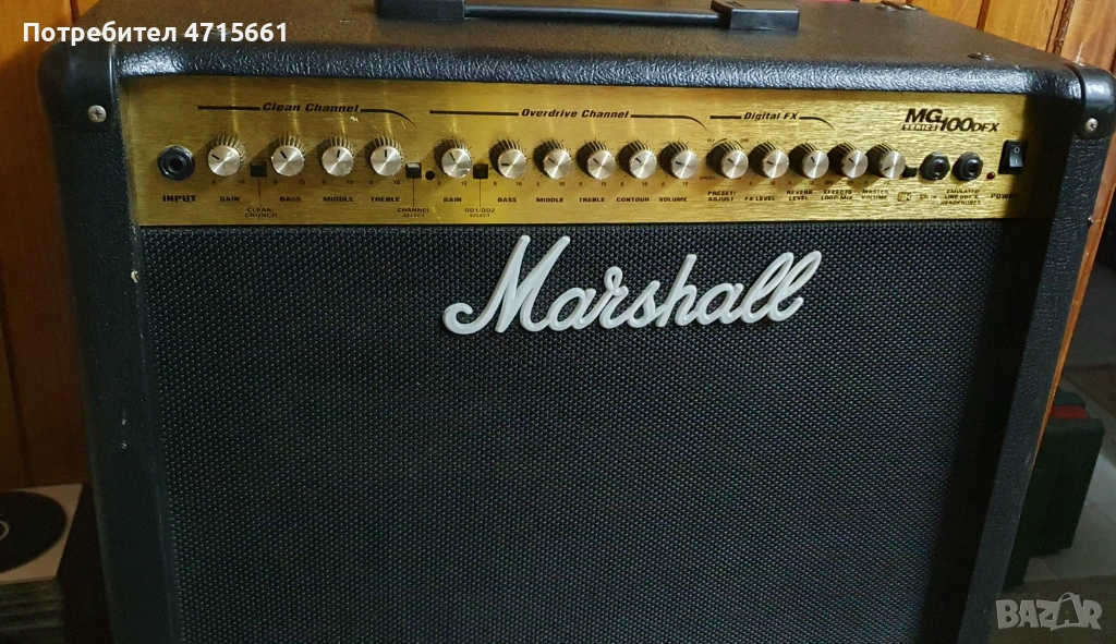 Marshall MG100 DFX китарно комбо усилвател 100 ватов с вградени ефекти , снимка 1