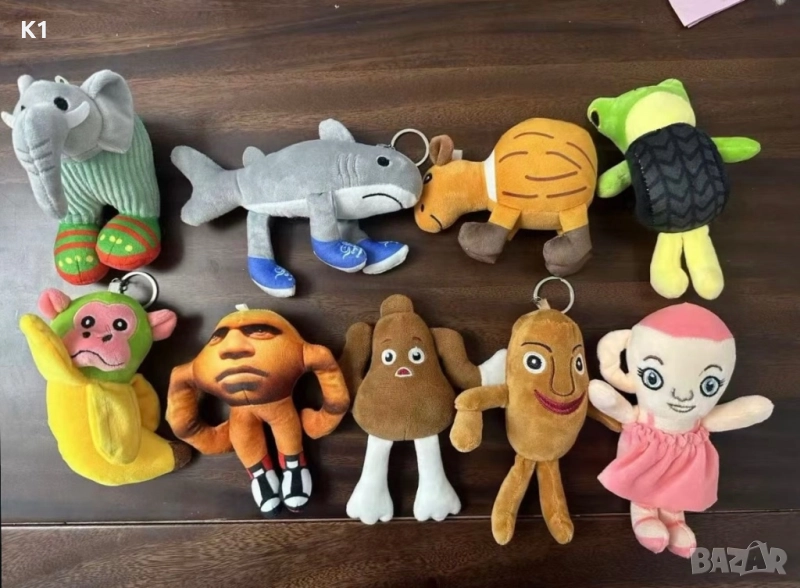 Плюшен ключодържател Italian Brainrot, Тунг Сахур, Балерина Капучина и др. 20см, снимка 1