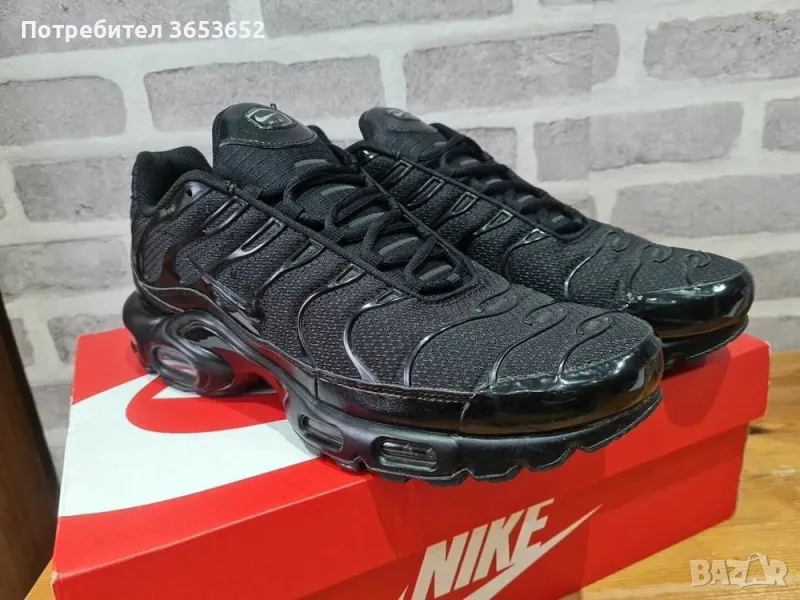 ПРОМО!!!Nike air max plus tn triple black , снимка 1