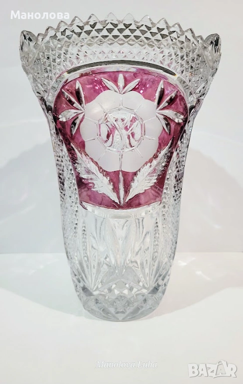 Ваза от оловен кристал "Anna Hütte", снимка 1