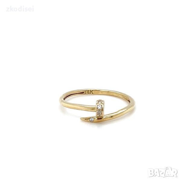 Златен дамски пръстен Cartier 1,54гр. размер:61 14кр. проба:585 модел:23704-2, снимка 1