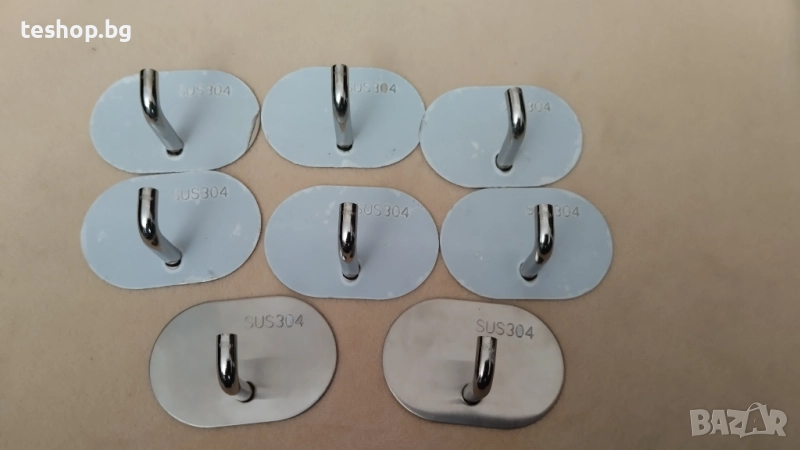 Закачалка за кърпи или друго инокс 8 броя комплект, снимка 1