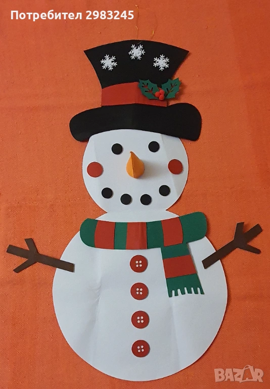 Снежен човек за декорация , снимка 1