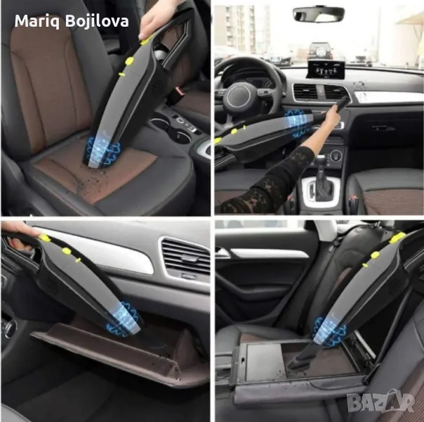 Практична прахосмукачка, подходяща за кола, 4 накрайника, снимка 1