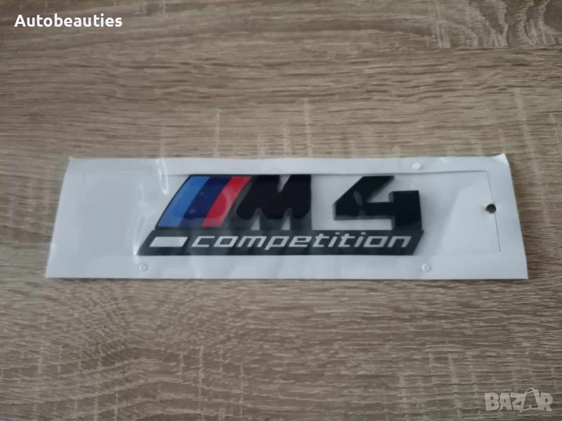 черна емблема BMW M4 Competition, снимка 1