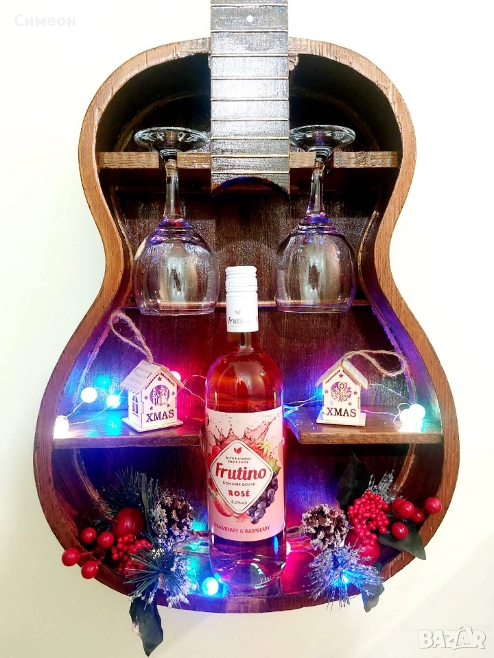 Ръчно изработена етажерка от китара - уникат !, снимка 1