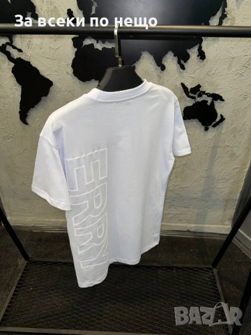 Burberry Мъжка Бяла Тениска👕Мъжка Блуза С Къс Ръкав В Бял Цвят Бърбъри Код MensPoint7, снимка 2 - Тениски - 53701484