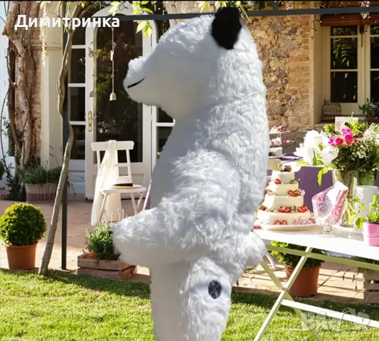 Пълен комплект- Бяло мече-Костюм с батерия , снимка 2 - Детски комплекти - 50260995