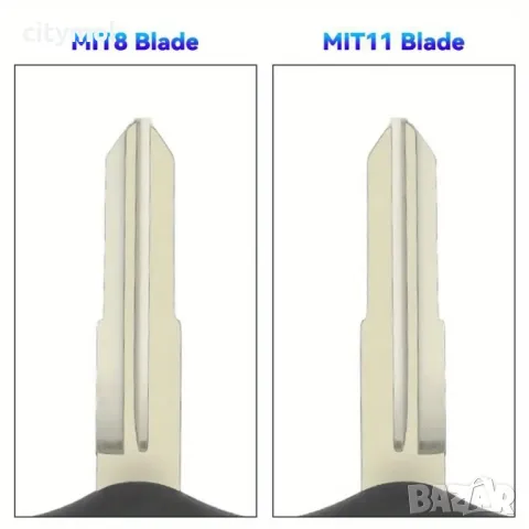 Кутийка за ключ с 3 бутона и острие за Mitsubishi Lancer Colt Evolution Grandis Outlander, снимка 5 - Аксесоари и консумативи - 50401936