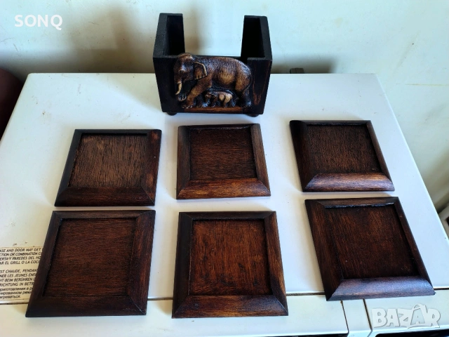 Страхотни Дървени Подложки Със Стойка, снимка 4 - Декорация за дома - 53599593