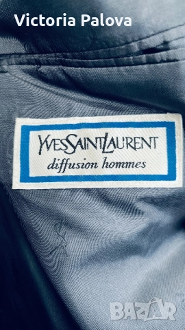 LUXURY модна къща YVES SAINT LAURENT винтидж сако 100% агнешка вълна, снимка 5 - Сака - 52485956