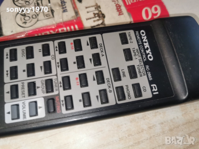 ONKYO R1 RC-286S AUDIO REMOTE-ВНОС SWISS 2612251021, снимка 7 - Ресийвъри, усилватели, смесителни пултове - 52902226