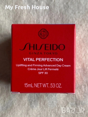 Shiseido Vital Perfection Uplifting and Firming Cream Дневен крем 15 мл, снимка 5 - Козметика за лице - 54120404