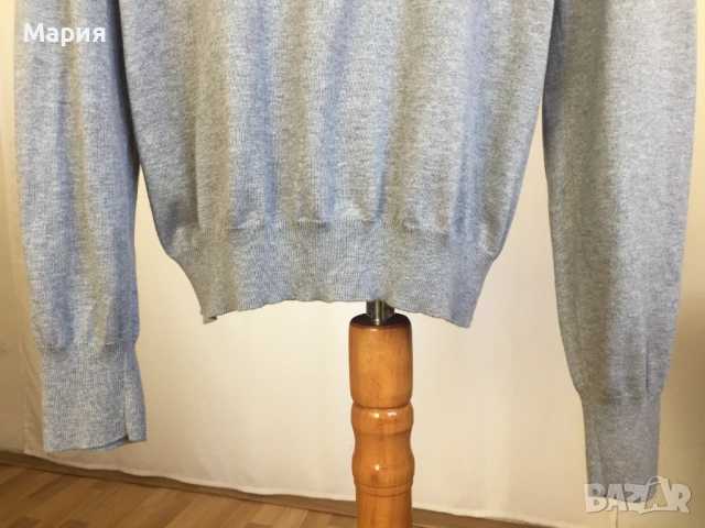 ХЛ / ХХЛ Burberry Brit Мъжка Оригинална Жилетка 100% Памук Бърбъри Брит Сива , снимка 18 - Пуловери - 51966556