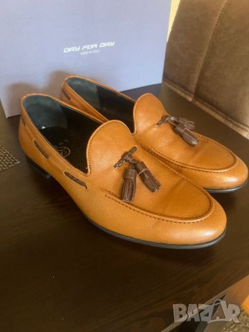 Мъжки обувки от естествена кожа в кафяв цвят !, снимка 8 - Официални обувки - 45649285