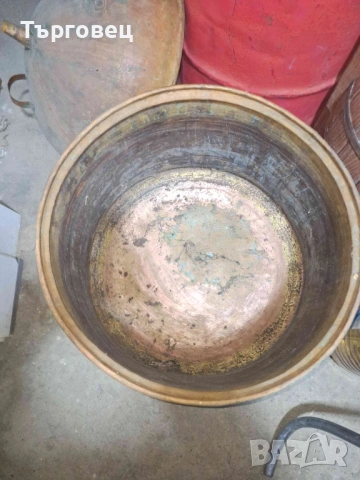 Стар меден дебелостенен казан за варене на ракия 120 литра  -пълен комплект, снимка 3 - Други стоки за дома - 47172504