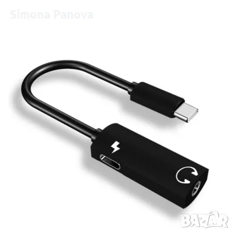 Преходник за слушалки Type C, снимка 1 - USB кабели - 47643017