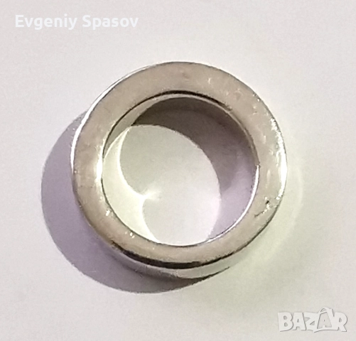 Сребърен Масивен Пръстен ESPRIT с Бели Камъчета. Вътрешен диаметър 18 милиметра. Тежък 18.2 г., снимка 6 - Пръстени - 51604984