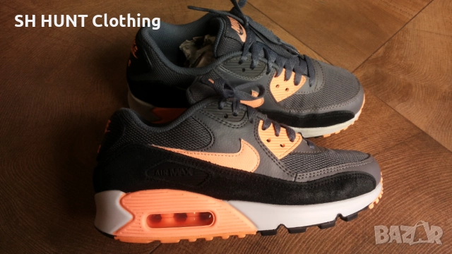 NIKE AIR MAX 90 ESSENTIAL SUNSET GLOW BLACK PLATINUM размер EUR 37,5 / UK 4 маратонки 114-13-S