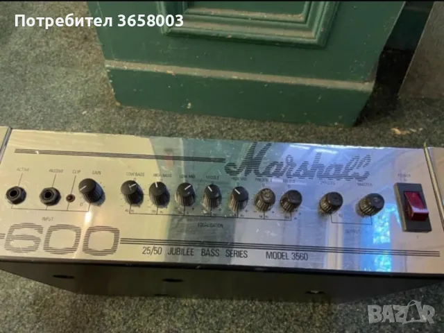 Бас Усилвател Marshall 25/50 Jubilee Bass Series Model 3560 - 600w, снимка 2 - Китари - 48977070