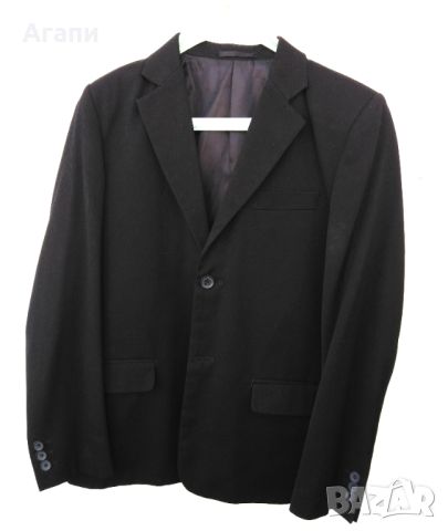Мъжко сако черен цвят, спортно-елегантно номер XS/S, снимка 1 - Сака - 45914003