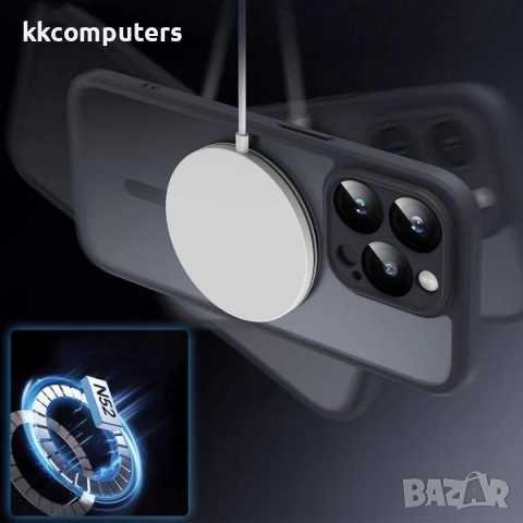 Калъф Go Boy Акрилен Силикон Мат MagSafe / Черна рамка / за iPhone 17 Air 6.5 Баркод : 3132853, снимка 4 - Калъфи, кейсове - 52429766