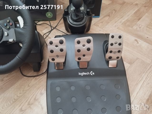 Волан Logitech G920 + shifter , снимка 4 - Джойстици и геймпадове - 46767149