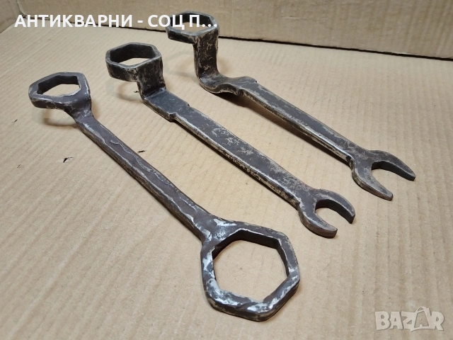 Комплект Стари Ковани Каруцарски Ключове / 3 Броя. / НОМЕР 1678., снимка 5 - Антикварни и старинни предмети - 53782231