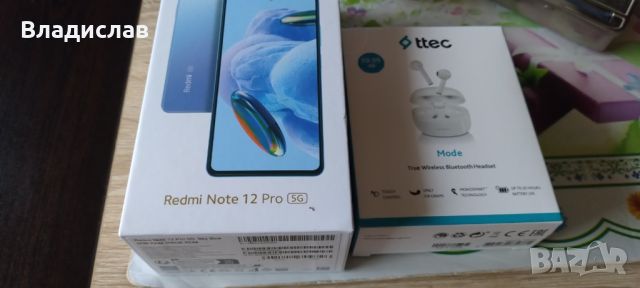 Xiomi redmi note 12 pro 5G и подарък слушалки , снимка 1 - Xiaomi - 46460957