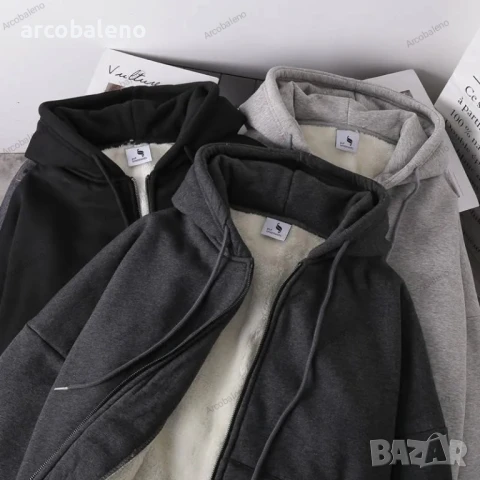 Есенно-зимно мъжко яке с подплата от полар, 3цвята , снимка 6 - Якета - 51379651