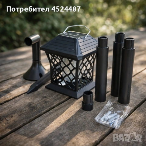 Многофункционална градинска соларна лампа XF-1012А - осветление и защита от насекоми, снимка 5 - Соларни лампи - 53782774