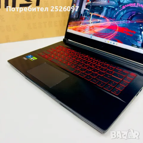 MSI Thin GF63/15,6” 144Hz IPS/i5-12450H/RTX 4050/16GB RAM/512GB NVMe, снимка 5 - Лаптопи за игри - 47811833