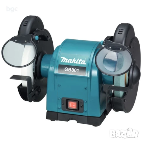 Шмиргел Makita GB801, 550 W, Диаметър на шлифовъчния диск 205 мм, 2850 RPM, Дебелина на диска 19 мм 