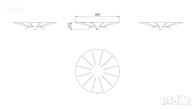 Огнище за градина, двор или тераса Kratki Fire Sunny, 10.5 кг, снимка 7 - Други - 51736728