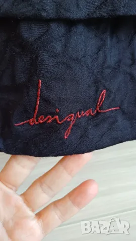 Черна пола Desigual 40 M, снимка 2 - Поли - 50300614