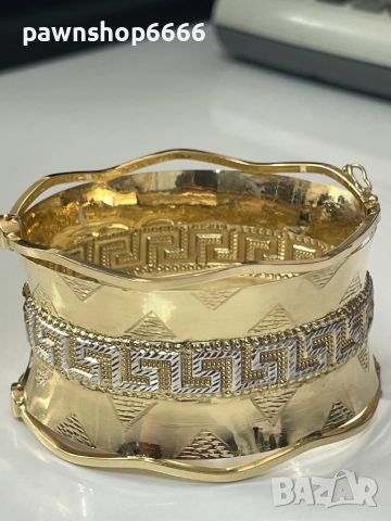 Златна гривна 14 карата , снимка 5 - Гривни - 51888023