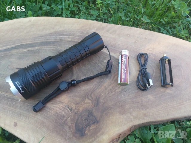 Мощен акумулаторен LED фенер Р50, снимка 2 - Екипировка - 50672518
