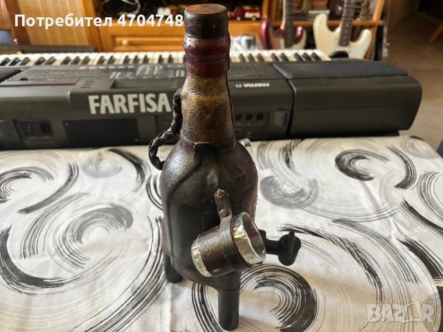 Ретро кожено шише, снимка 5 - Антикварни и старинни предмети - 53757408