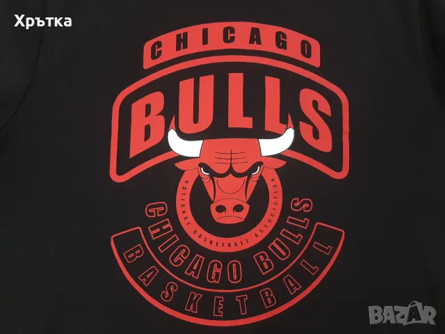 NBA Chicago Bulls Sweatshirt - Оригинална мъжка блуза р-р M, снимка 5 - Блузи - 49304832