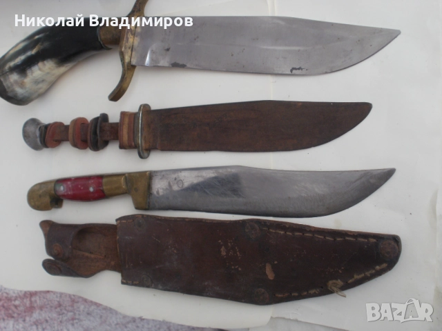 Стари Костенец ловен, Габровски ножове нож български и немски Solingen , снимка 4 - Ножове - 52902349
